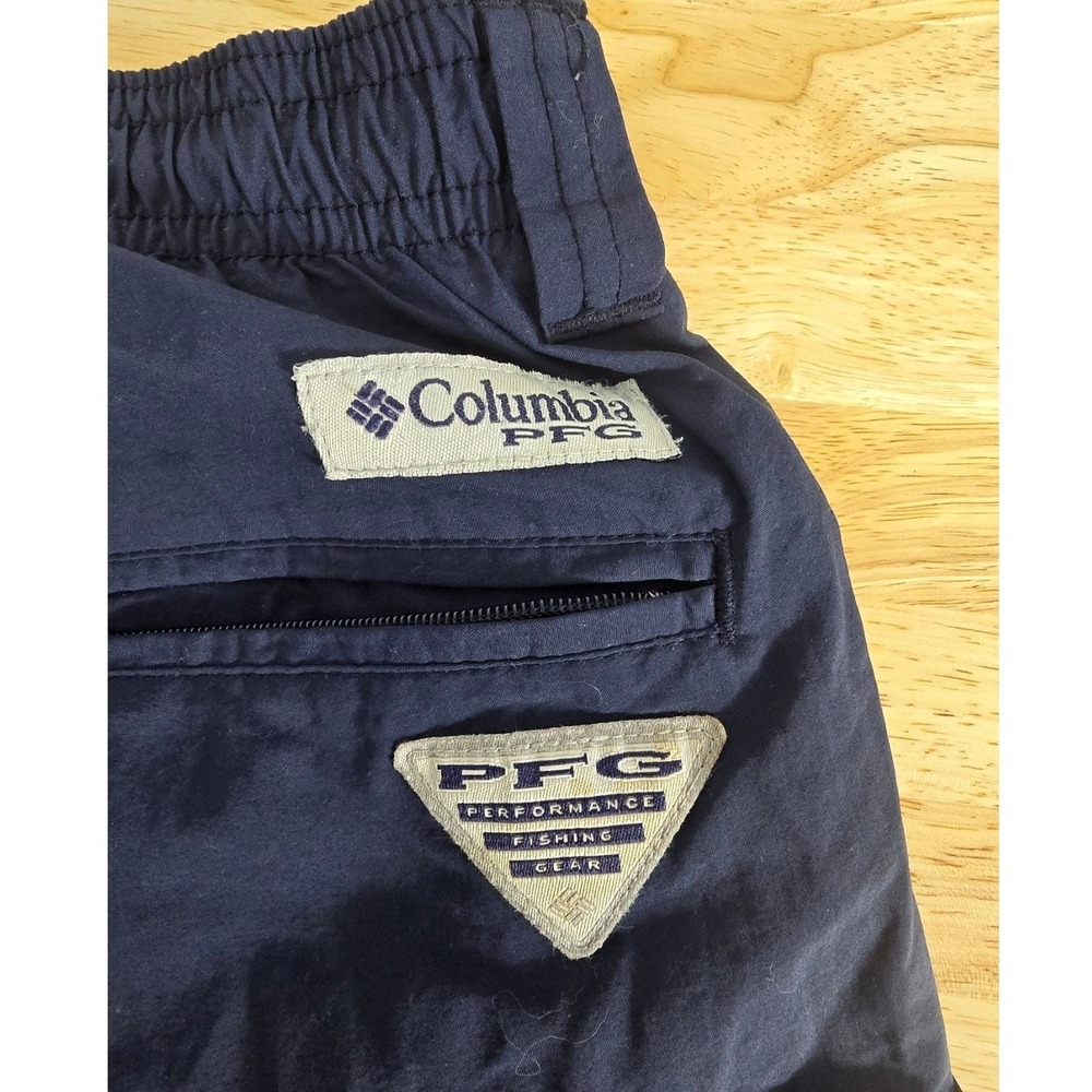 Columbia Omni-Shade Swim Trunks Men's Large Navy Blue Fishing Shorts - Picture 5 of 6